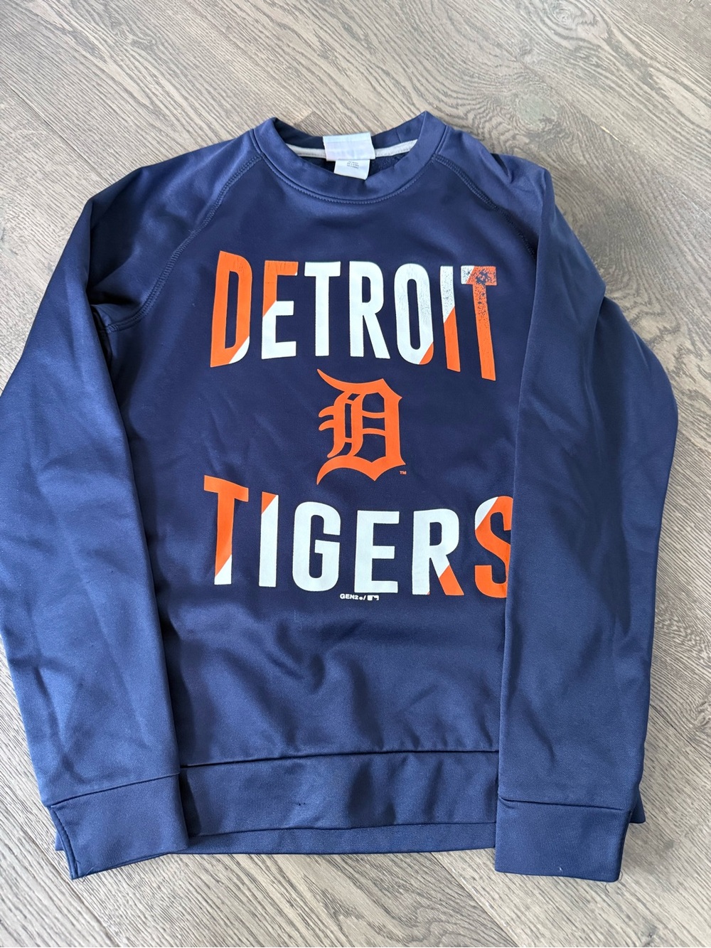 Detroit Tigers Youth Navy Crewneck Sweatshirt